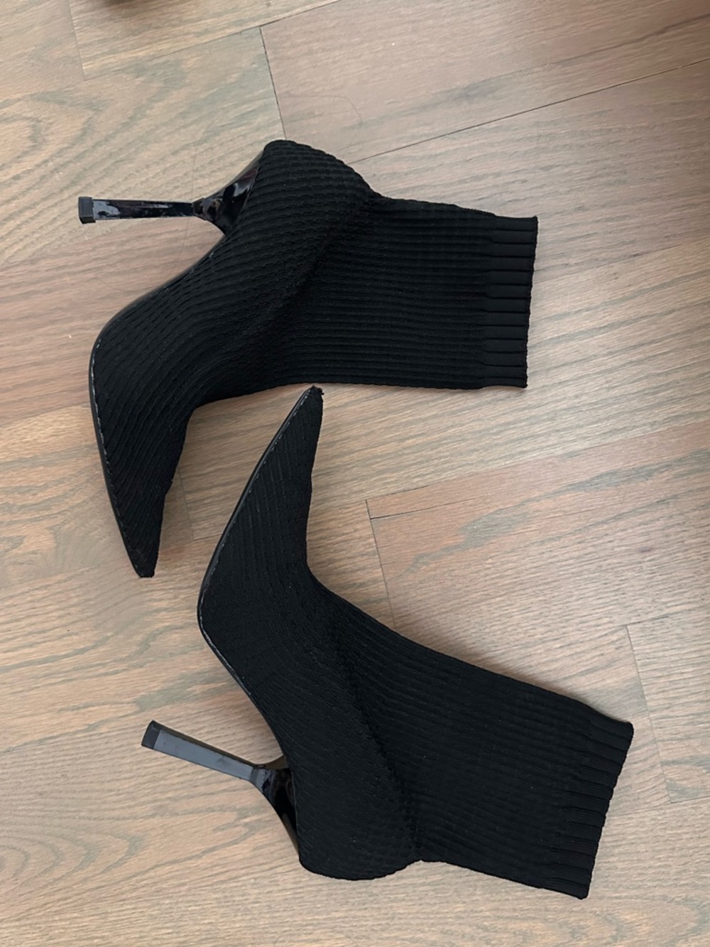 38 Zara Trafaluc Boots Textile Tulle Netting
STRETCH FABRIC HEELED ANKLE BOOTS